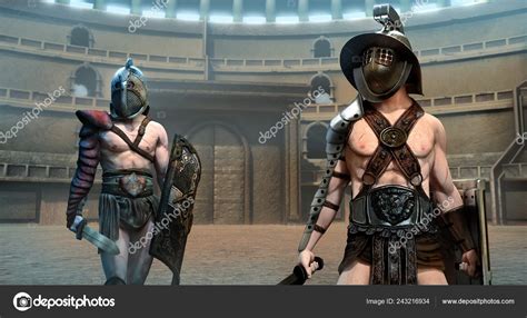 Gladiator Arena Scene Illustration Stock Photo by ©warpaintcobra 243216934