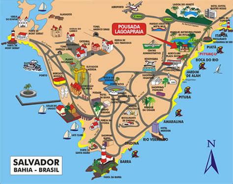 O Salvador Mapa Turístico