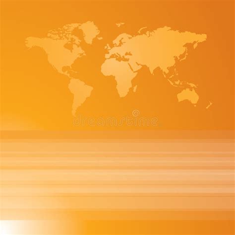 Orange World Map Background Stock Photography - Image: 8943152