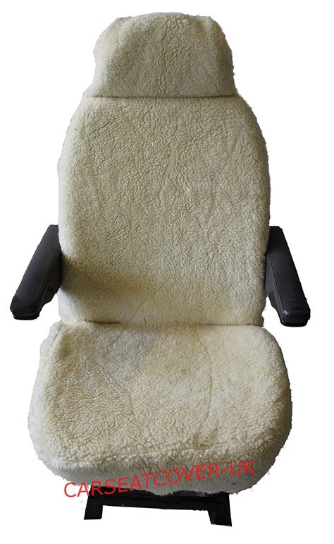 Pair of Luxury MOTORHOME Seat Covers in Faux Fur [CHOICE OF 10 FABRICS][CREAM SHEEPSKIN]: Amazon ...