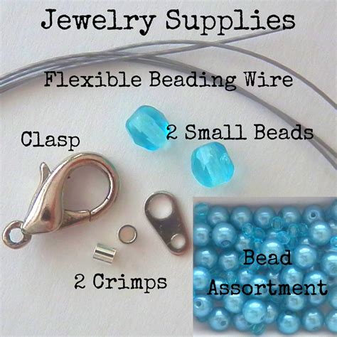 Basic Necklace Supplies | Simple beaded bracelets, Diy jewelry making ...