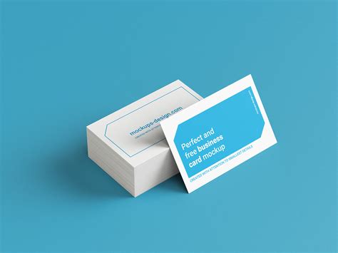 Business cards stack mockup - Mockups Design