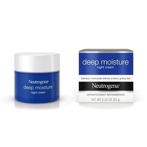 Neutrogena Deep Moisture Night Cream with Glycerin & Shea Butter, 2.25 ...