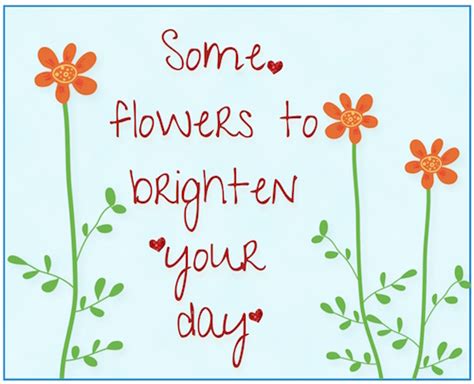 Flowers To Brighten Your Day. Free Thoughts eCards, Greeting Cards | 123 Greetings