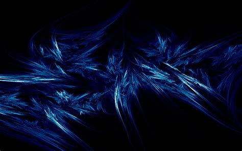 HD wallpaper: blue and black abstract painting, digital art, black ...