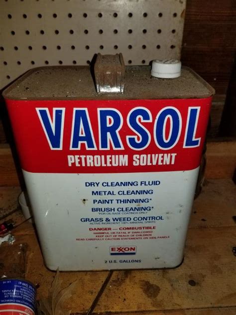 Can of Varsol petroleum solvent | EstateSales.org