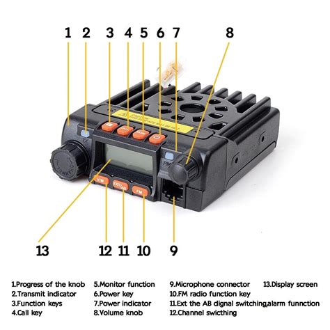 QYT KT-8900 25W High power Mini Mobile DUAL BAND Two Way Radio KT8900 ...