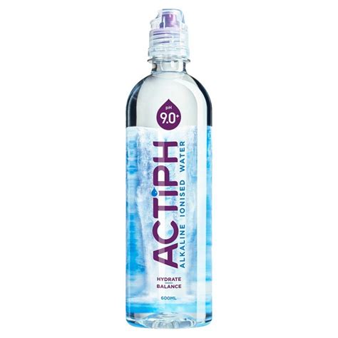 Actiph Water - Alkaline Ionised Water (600ml) - The Vegan Kind