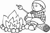 Free Campfire Coloring Page Download Png  sketch template