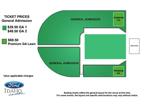 Seating Charts | Ford Idaho Center