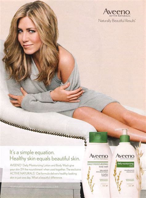 Jennifer Aniston Actress - Aveeno : Celebrity Endorsements, Celebrity Advertisements, Celebrity ...