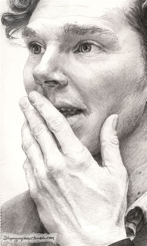 Sherlock art, Sherlock drawing, Portrait drawing