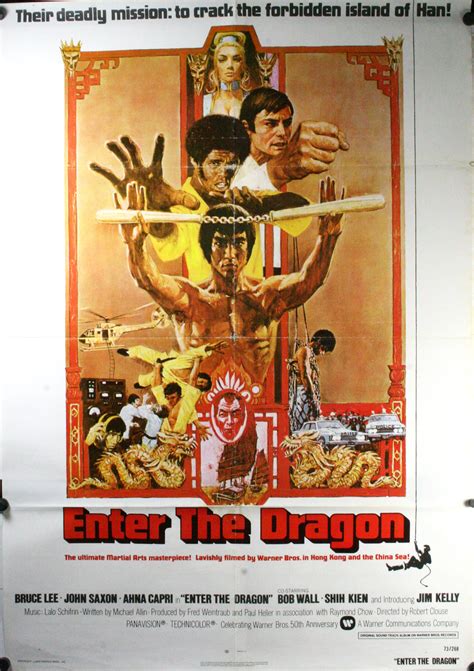 ENTER THE DRAGON, Bruce Lee Original Kung Fu Movie Poster - Original Vintage Movie Posters