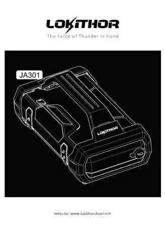 Lokithor Jump Starter with Air Compressor: User Manual for 2000Amp ...