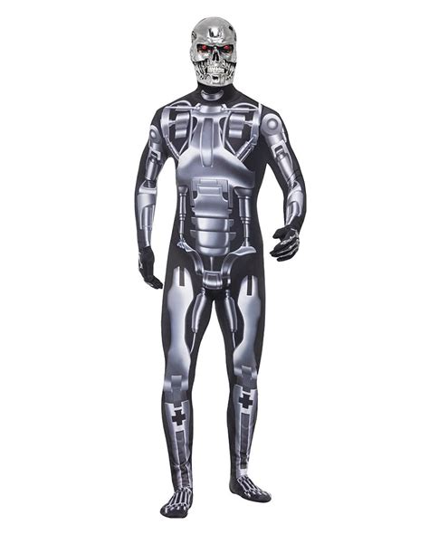 Terminator endoskeleton Men Costume | Robot costume with skull mask | horror-shop.com