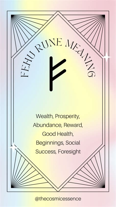 Fehu Rune Meaning: Reversed, Love, Career & More