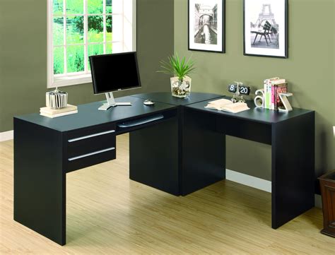 L Shaped Desk With Corner Keyboard Tray - inactive-floralbb