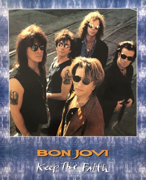 Bon Jovi – “Keep The Faith” album promo 24″x30″ | Buy Heavy Metal + Hard Rock Online