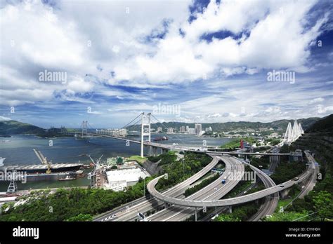 Tsing Ma Bridge Stock Photo - Alamy