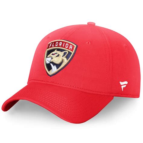 Men's Florida Panthers Fanatics Branded Red Elevated Core Fundamental Adjustable Hat