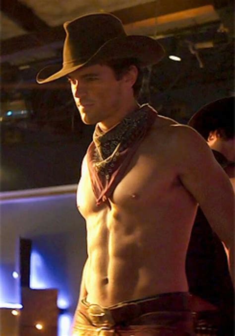 Not only is he shirtless, but he is a shirtless cowboy. Thank you lord ...