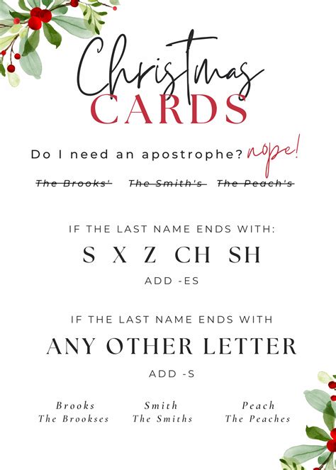 How To Address Christmas Cards (use these grammar rules)