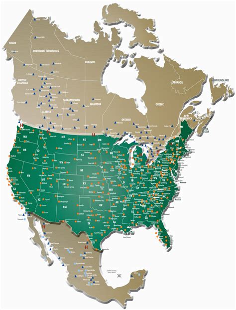 Map Of Us Canada Border Crossing Locations - United States Map