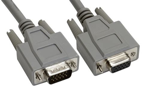 Amphenol CS-DSDHD15MF0-010 15-Pin HD15 Deluxe D-Sub Cable, Shielded, Male/Female, 10', Gray ...