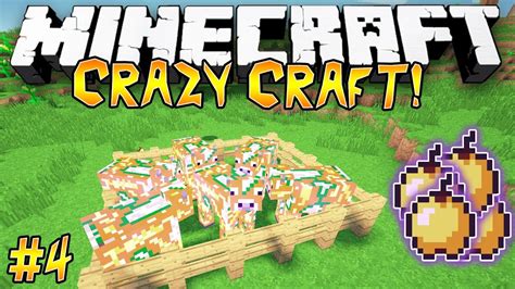 "Golden Apple Farm!" - CRAZY CRAFT (MINECRAFT MODDED SURVIVAL) - #4 - YouTube