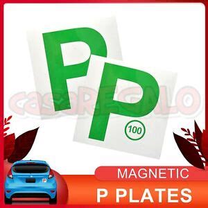 2pc Magnetic Green P Plates NSW P Plate FOR New South Wales | eBay