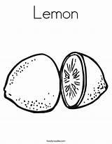 Lemon Slice Coloring Page sketch template