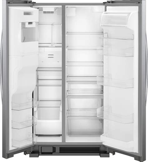 Whirlpool 24.5 Cu. Ft. Side-by-Side Refrigerator Stainless steel ...