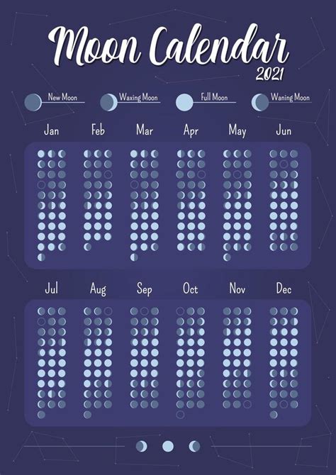 Moon calendar creative planner page design 1812673 Vector Art at Vecteezy