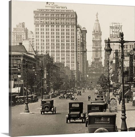 Philadelphia, C.1920, Broad Street Wall Art, Canvas Prints, Framed ...