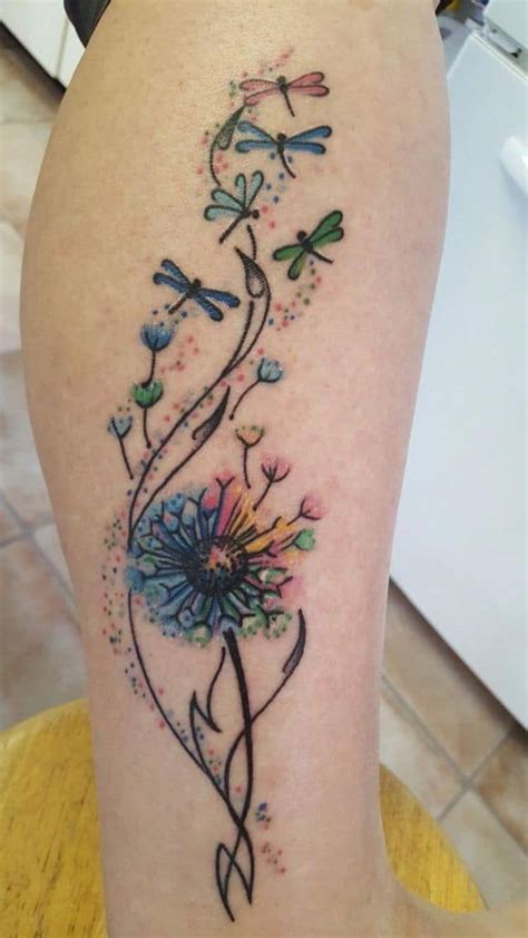 Watercolor Dandelion Tattoo Ideas Everything happens for a reason