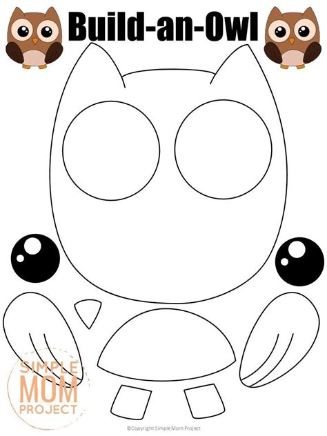 Free Printable Cut and Paste Owl Craft for Kids – Simple Mom Project