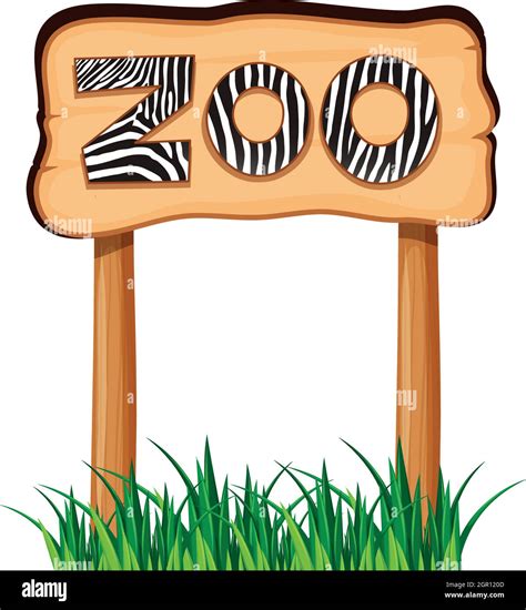 Wooden sign with word zoo Stock Vector Image & Art - Alamy