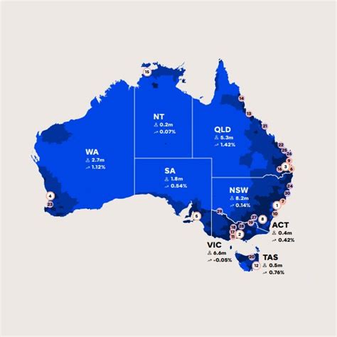 Australia's Population Map 2023 - McCrindle