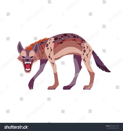 Hyena Laughing Straight Viewer Cartoon Style Stock Vector (Royalty Free ...