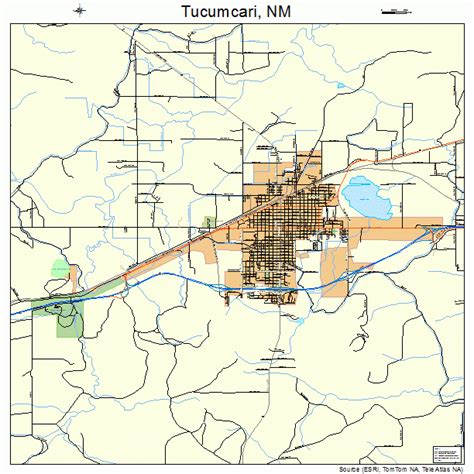 Tucumcari New Mexico Street Map 3579910