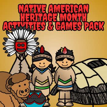 Native American heritage month activities & games pack | TPT