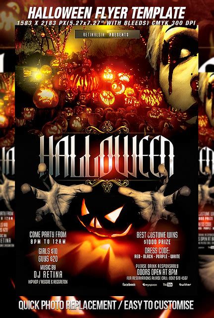 PSD Halloween Flyer Template | DOWNLOAD FULLY EDITABLE PSD F… | Flickr