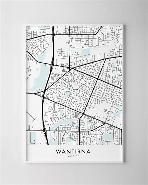 Melbourne – Wantirna Map Print - Chelsea Chelsea