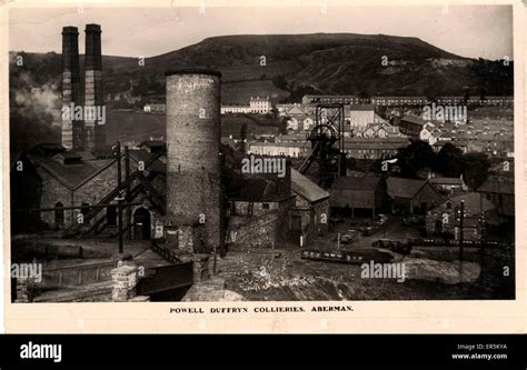 Powell Duffryn Collieries, Aberaman, Aberdare, Wales Stock Photo - Alamy