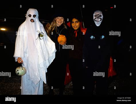 Halloween Costumes Trick or Treat Stock Photo - Alamy