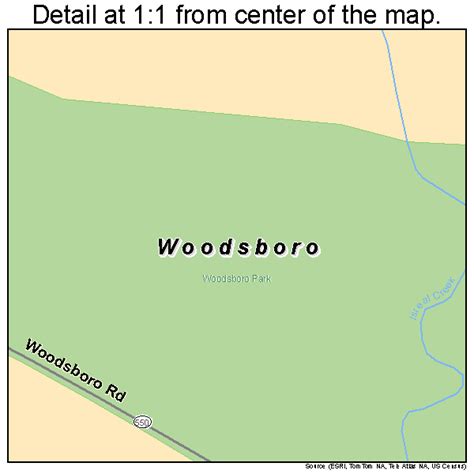 Woodsboro Maryland Street Map 2486750