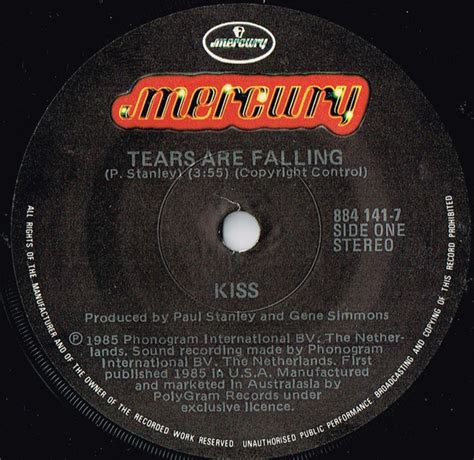 Kiss - Tears Are Falling (1985, Vinyl) | Discogs