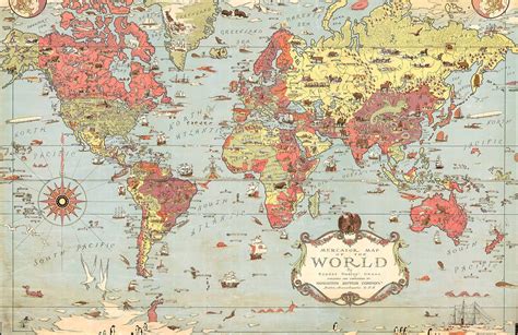 Vintage World Map Wallpapers - Top Free Vintage World Map Backgrounds - WallpaperAccess