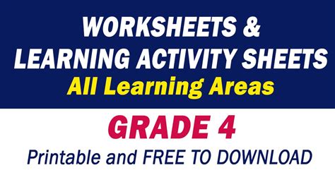 Grade 4 Learning Activity Sheets