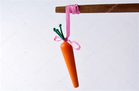 Image of carrot and stick approach | Carrot or stick approach idiom — Stock Photo © lucidwaters ...